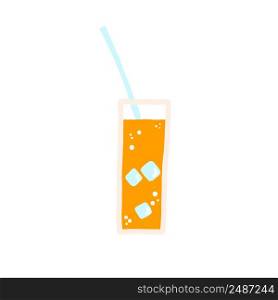 orange juice in doodle style, vector illustration. orange juice in doodle style, vector illustration.