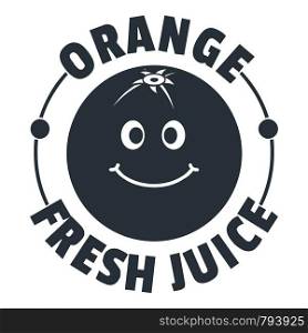 Orange juice logo. Vintage illustration of orange juice vector logo for web. Orange juice logo, vintage style