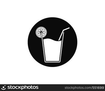 orange juice vector illustration