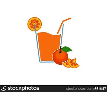 orange juice vector illustration design template