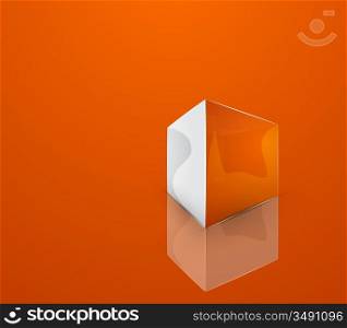 Orange light background