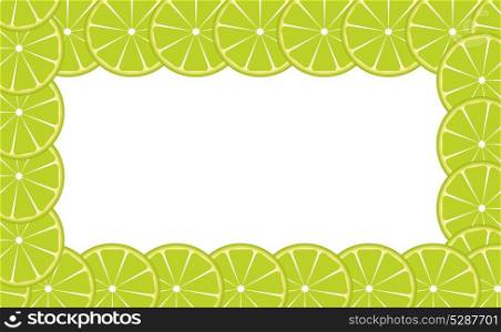 Orange (lime) frame vector illustration