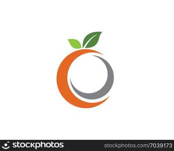 Orange logo design. Orange logo design. Vector illustration