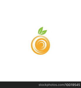 Orange logo design Vector icon illustration design