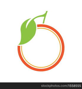 Orange logo design Vector icon illustration design