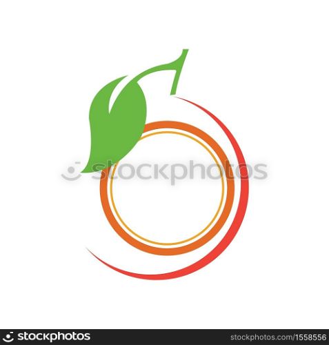 Orange logo design Vector icon illustration design