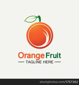 Orange logo design Vector icon illustration design