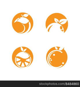 Orange logo design Vector icon illustration design