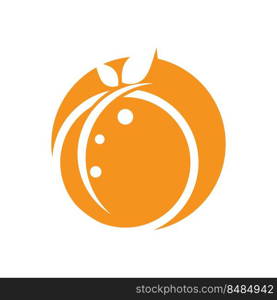 Orange logo design Vector icon illustration design