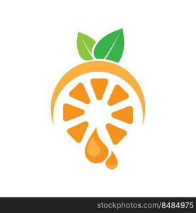 Orange logo design Vector icon illustration design