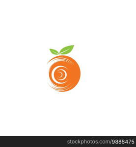 Orange logo design Vector icon illustration design