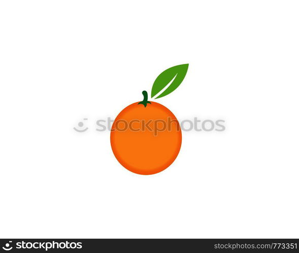 Orange logo design. Vector illustration