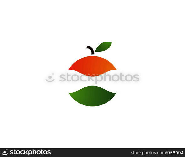 Orange logo design. Vector illustration