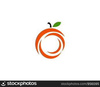 Orange logo design. Vector illustration