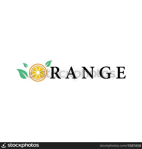Orange logo vector icon design