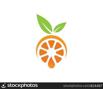 Orange logo Vector illustration template