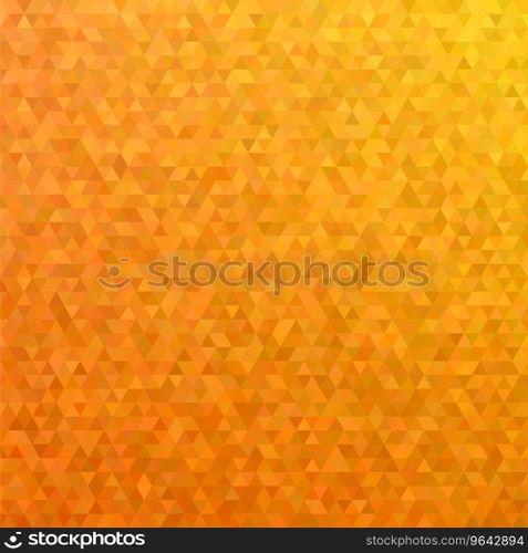 Orange mosaic triangle tile pattern background Vector Image