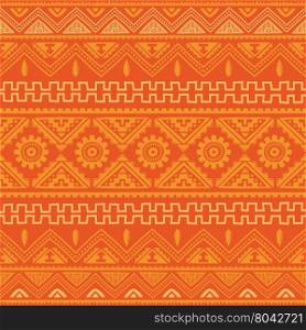 orange native american ethnic pattern. orange native american ethnic pattern theme vector art