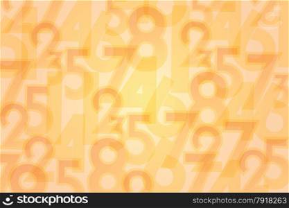 Orange numbers abstract EPS10 vector background.