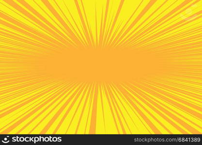 Orange rays pop art comic background. retro vector illustration. Orange rays pop art comic background