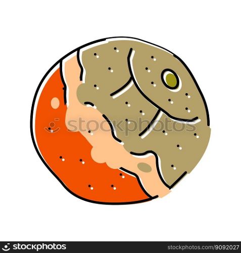 orange rotten food color icon vector. orange rotten food sign. isolated symbol illustration. orange rotten food color icon vector illustration