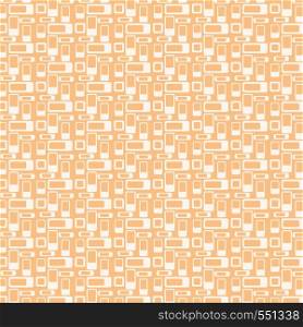Orange rounded corner rectangle pattern on pastel background. Abstract rectangle pattern style for graphic or modern design.