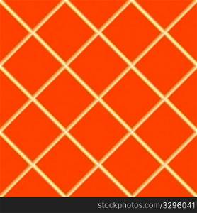 orange seamless ceramic tiles, abstract texture; vector art illustration