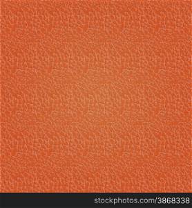 Orange seamless vector leather texture background