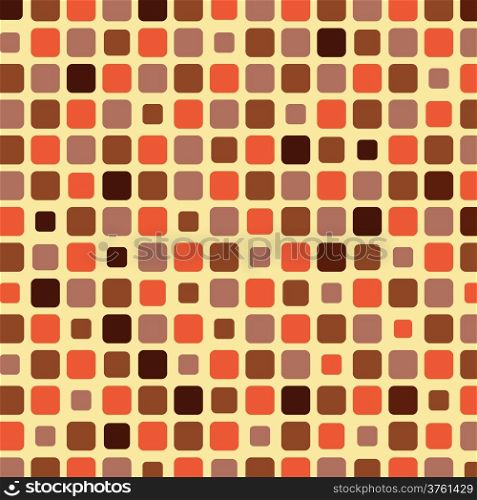 Orange shade tile mosaic background, vector illustration