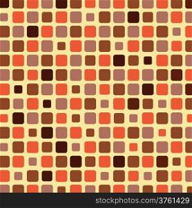 Orange shade tile mosaic background, vector illustration