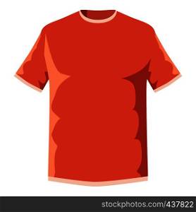 Orange soccer shirt icon. Cartoon illustration of orange soccer shirt vector icon for web. Orange soccer shirt icon, cartoon style