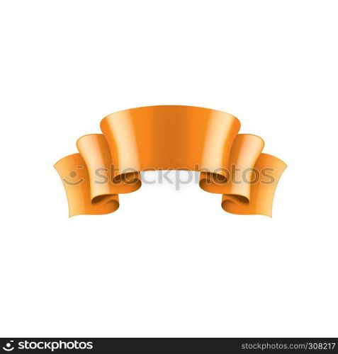 orange sticker on white background. Vector illustration.. orange sticker on white background. Vector illustration