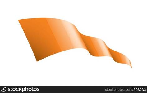 orange sticker on white background. Vector illustration.. orange sticker on white background. Vector illustration
