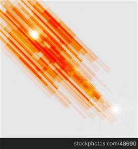 Orange straight lines abstract background, stock vector