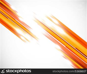 Orange straight lines. Bright illustration