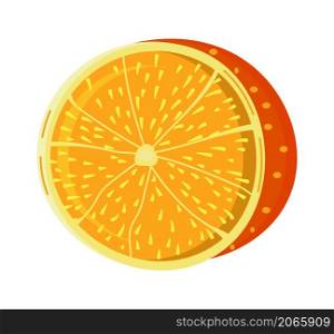 Orange vector isolated on white background. Fruit, fresh, health food icon are shown.. Orange vector isolated on white background. Fruit, fresh, health food icon