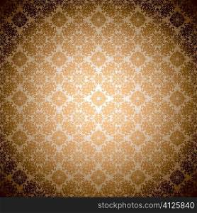 Orange wallpaper seamless abstract gothic pattern