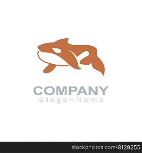 Orca logo image fish animal sea design illustration icon
