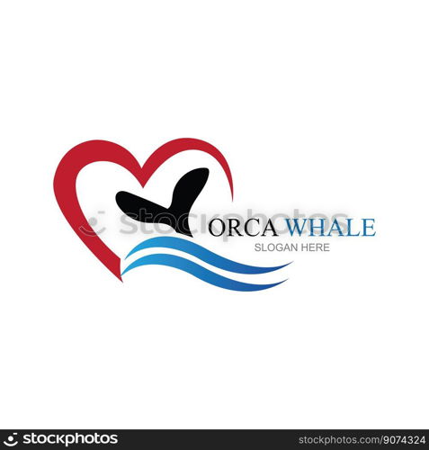 Orca Logo Vector Illustration On Trendy Design.