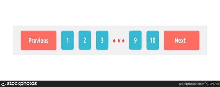 Order number page next and previous. Previous or next, app button, button website, left and right website element, navigation interface website element, back and forward website element illustration