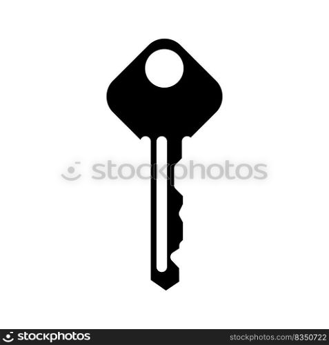 ordinary house key glyph icon vector. ordinary house key sign. isolated symbol illustration. ordinary house key glyph icon vector illustration