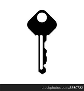 ordinary house key glyph icon vector. ordinary house key sign. isolated symbol illustration. ordinary house key glyph icon vector illustration