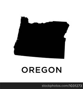 Oregon map icon design trendy