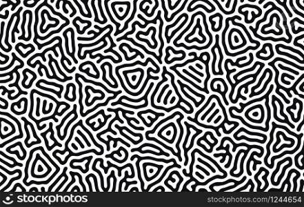 Organic background with rounded lines. Black and white vector trendy pattern. Linear design. Organic background with rounded lines. Black and white vector trendy pattern. Linear design.