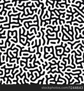 Organic background with rounded lines. Black and white vector trendy seamless pattern. Linear design. Organic background with rounded lines. Black and white vector trendy seamless pattern. Linear design.