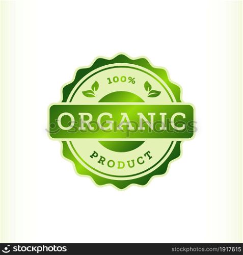 Organic badge label seal stamp logo template