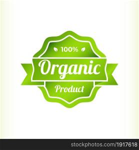 Organic badge label seal stamp logo template