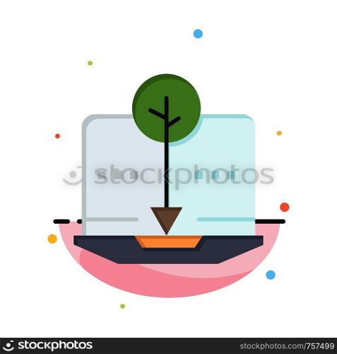 Organic, Content, Organic Content, Digital Business Logo Template. Flat Color