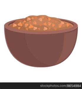 Organic food icon cartoon vector. Raw cereal. Seed grain. Organic food icon cartoon vector. Raw cereal