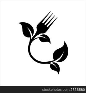 Organic Food Icon, Eco Friendly Pure Food Icon Vector Art Illustration